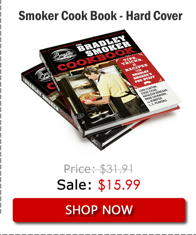 Bradley Smoker Cook Book USA Made, Model# BSCOOKBOOK